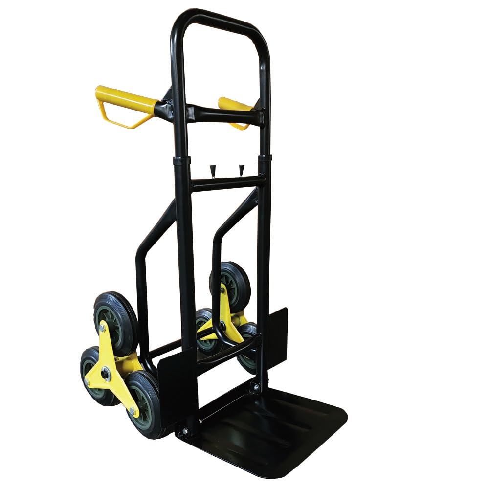 ANDIARBEIT® Malocher Carretilla plegable para subir escaleras, Capacidad de carga 200 kg, Asas revestidas de goma | Ergo