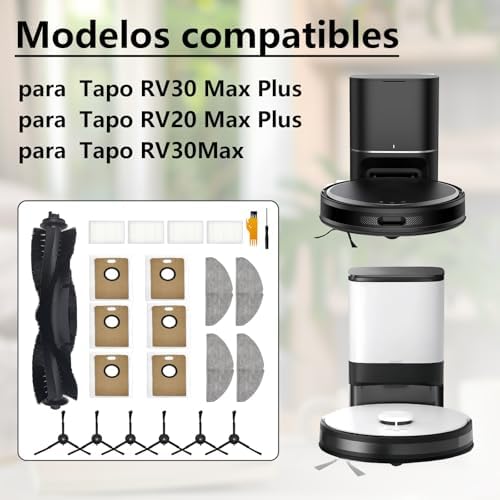 Homruich RV30 Max Plus Aspirador - Accesorios Originales 21 Pcs | Para RV30 Max, RV20 Max Plus y RV20 Max| Cepillo Princ