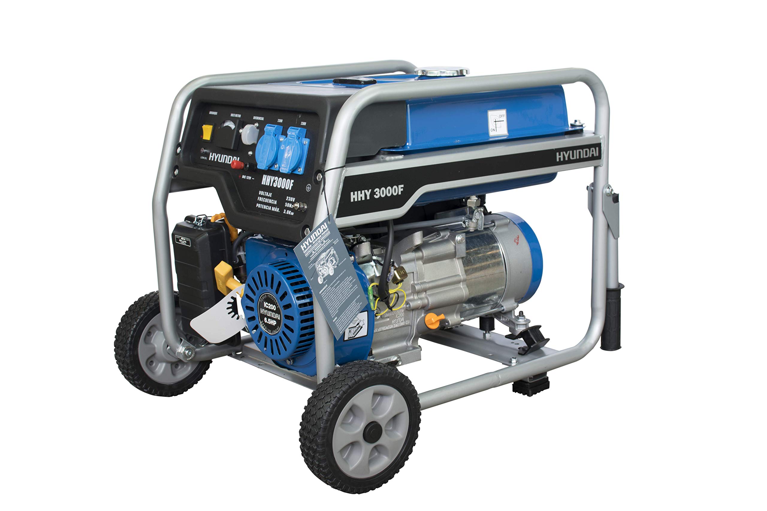  HYUNDAI Generador Gasolina Monofásico para Campings y Camping
| HYUNDAI Generador Gasolina Monofásico Portable para Hog
