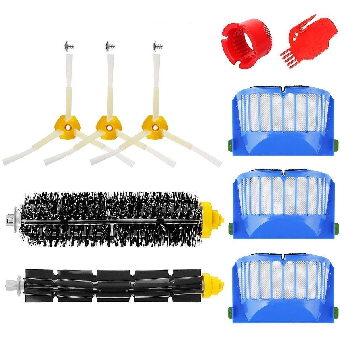  MTKD® Repuestos para Aspirador Robot Roomba Serie 600 - Kit Cepillos y Accesorios
| MTKD® Kit de Reparación Roomba Seri